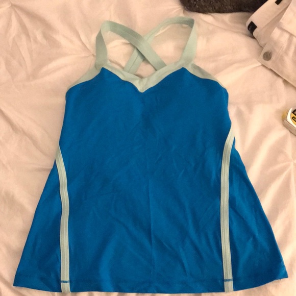 lululemon athletica Tops - Lululemon Blue Workout Tank